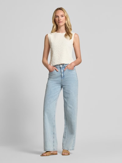 Jake*s Collection Top in Crinkle-Optik Beige 1