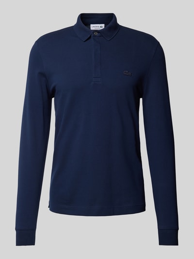 Lacoste Regular fit poloshirt in design met lange mouwen Marineblauw - 2