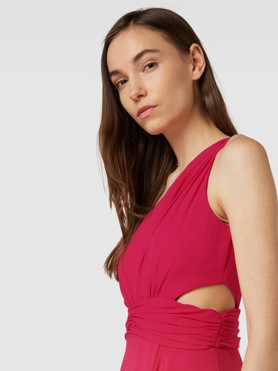 TROYDEN COLLECTION Avondjurk met one shoulder-band Fuchsia - 3