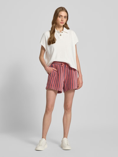 Marc O'Polo DENIM T-Shirt mit Umlegekragen Weiss 1