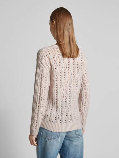 Luisa Cerano Strickpullover aus Woll-Mix mit Rundhalsausschnitt Sand 5