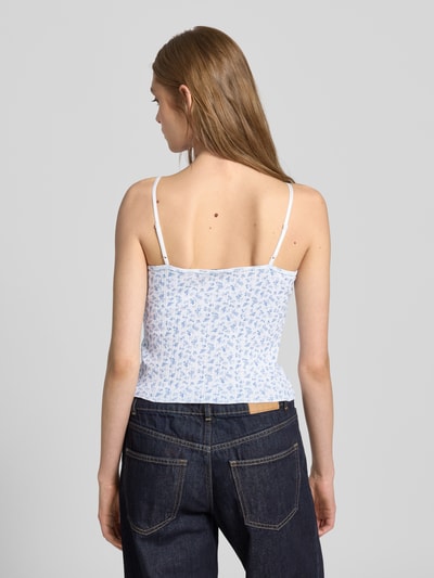 Review Top met sierstrik Wit - 5