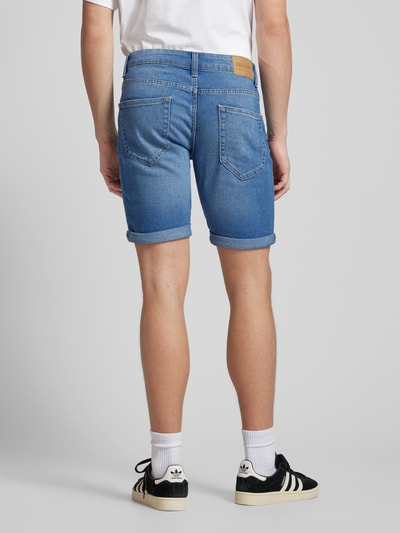 Only & Sons Regular Fit Jeansshorts im 5-Pocket-Design Modell 'PLY' Hellblau 5