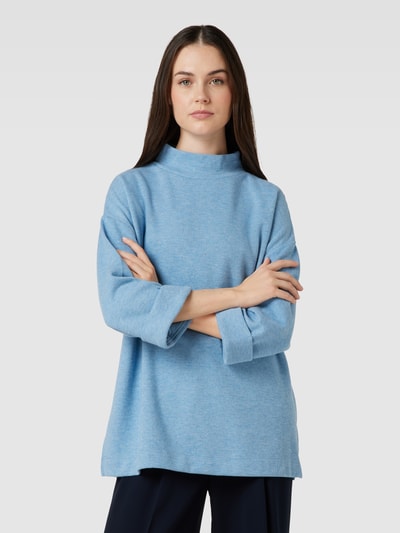 Soyaconcept Sweatshirt mit Stehkragen Modell 'Ally' Hellblau Melange 4