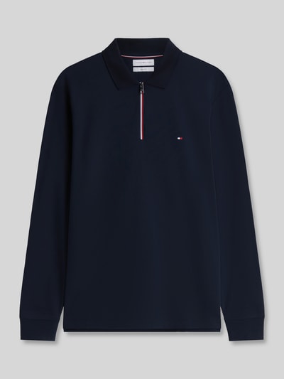 Tommy Hilfiger Regular Fit Poloshirt aus reiner Baumwolle Modell 'LIQUID' Marine 2