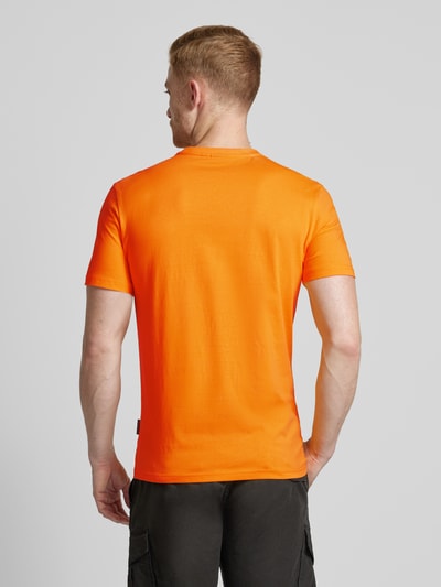 Napapijri T-Shirt mit Label-Stitching Orange 5