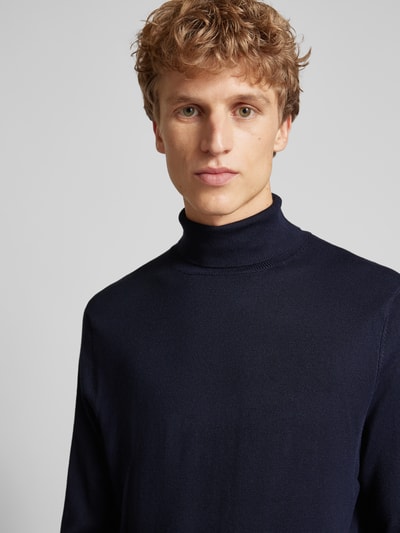 Only & Sons Rollkragenpullover mit Label-Applikation Modell 'WYLER' Marine 3