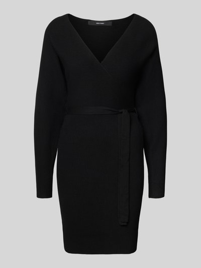 Vero Moda Getailleerde gebreide jurk van viscosemix, model 'HOLLYREM' Zwart - 2