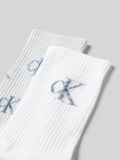 Calvin Klein Jeans Socken mit elastischem Rippenbündchen im 2er-Pack Hellblau 2