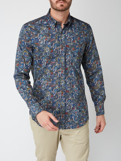 Paul & Shark Modern Fit Freizeithemd mit Paisley-Dessin Blau 3