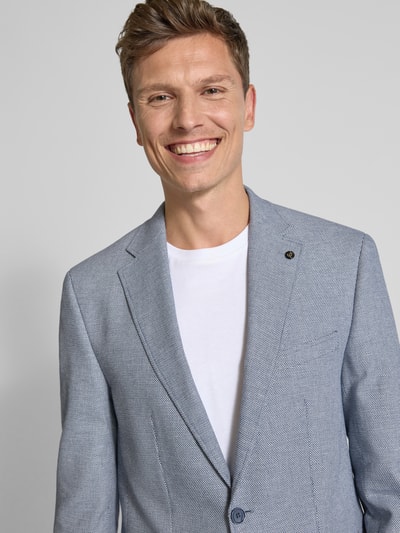 Carl Gross Sakko mit seitlichen Pattentaschen Modell 'Theo' Blau 3