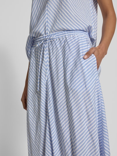 Tommy Hilfiger Spódnica midi o linii A z mieszanki wiskozy Jasnoniebieski 3