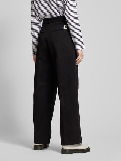 Carhartt Work In Progress Loose fit broek met stolpplooien, model 'LEOLA' Zwart - 5