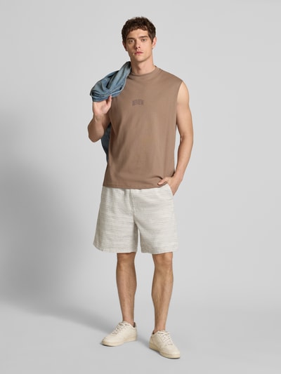 Carhartt Work In Progress Korte broek met structuurmotief, model 'Gellar' Beige - 1