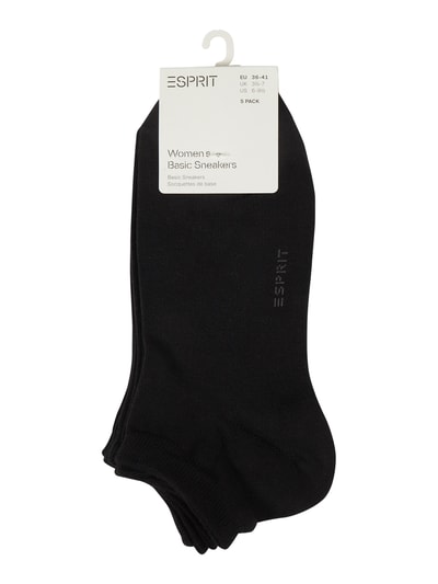 Esprit Sneakersocken mit Stretch-Anteil im 5er-Pack Black 2