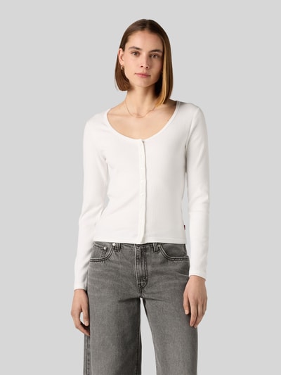 Levi's® Slim fit shirt met lange mouwen van katoenmix model 'AUSTEN' Wit - 4