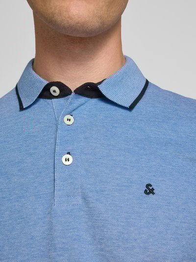 Jack & Jones Slim Fit Poloshirt mit Logo-Stitching Modell 'PAULOS' Royal 3