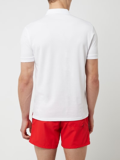 HUGO Slim fit poloshirt van piqué, model 'Dereso' Wit - 5