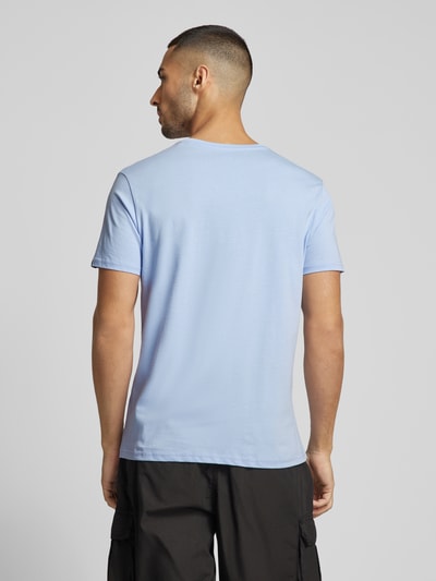 Alpha Industries T-Shirt mit Label-Print Hellblau 5