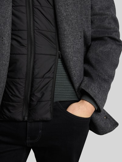 Tom Tailor Regular Fit Funktionsjacke aus Wollmix Silber 3