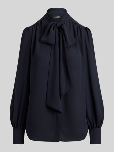 Lauren Ralph Lauren Regular fit blouse met lange mouwen van chiffon model 'KLARYCE' Marineblauw - 2