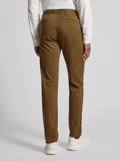 BOSS Orange Slim Fit Chino mit seitlichen Eingrifftaschen Khaki 5