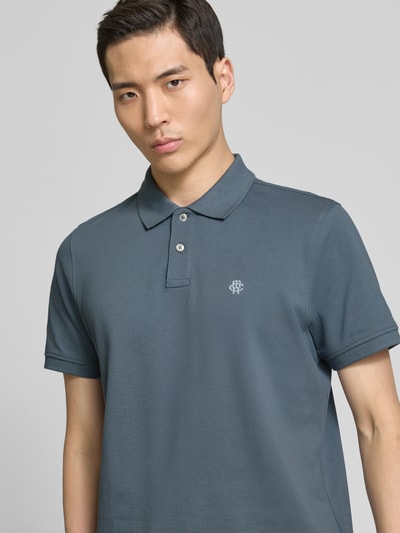 MCNEAL Regular Fit Poloshirt mit Knopfleiste und Label-Stitching Rauchblau 3