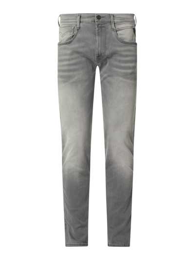 Replay Slim Fit Jeans mit Stretch-Anteil Modell 'Anbass' Mittelgrau 1