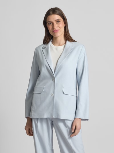 OPUS Blazer met reverskraag, model 'Jaomi' Lichtblauw - 4