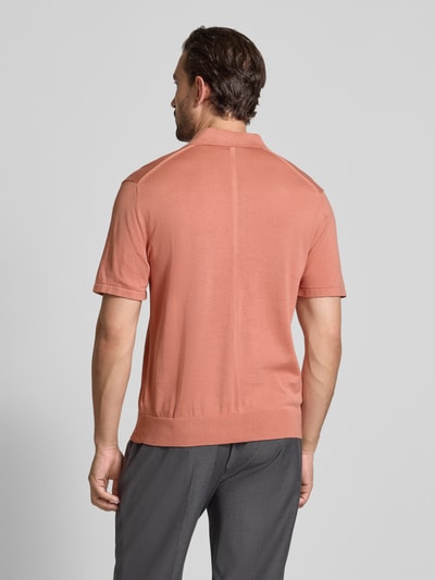 CK Calvin Klein Regular Fit Poloshirt mit Logo-Stitching Modell 'SUPIMA' Lachs 5