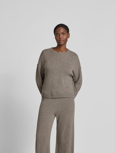 Juvia Wollpullover mit Kaschmir-Anteil Dunkelgrau Melange 4