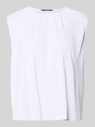Produktfoto, Loose Fit Blusentop aus Modal-Mix Modell 'FILLI' von Vero Moda, Optik: Unifarben, Materialverarbeitung: Stretch, Farbe Weiß