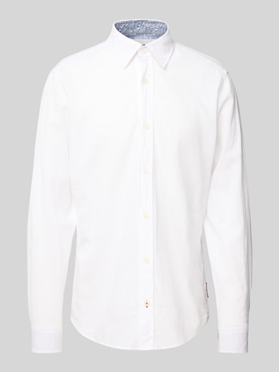 JOOP! Jeans Freizeithemd mit Knopfleiste Modell 'Hanson' Weiss 2