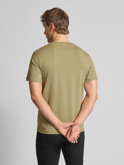 PME Legend T-shirt z detalem z logo model ‘GUYVER’ Khaki 5