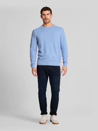 Tom Tailor Regular fit pullover met crew neck kraag Blauw - 1