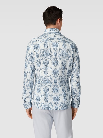 JOOP! Collection Vrijetijdsoverhemd met all-over motief Marineblauw - 5