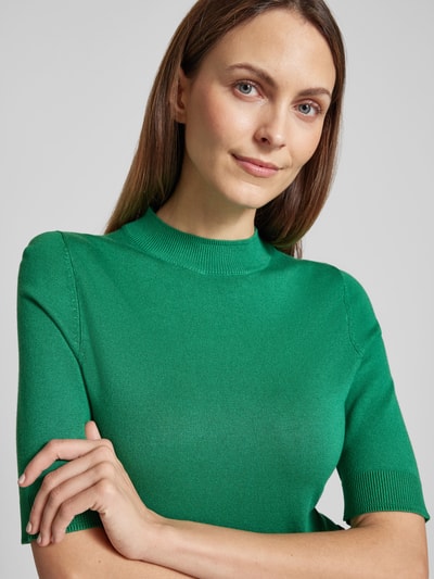 comma Strickshirt mit Turtleneck Gruen 3