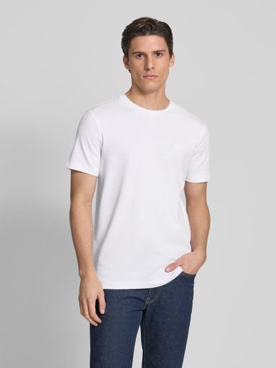 JOOP! Jeans T-Shirt mit Strukturmuster Modell 'Aslomar' Weiss 4