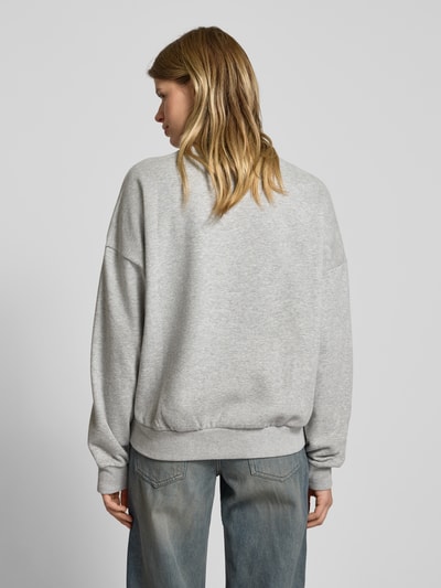 Review Oversized sweatshirt met ronde hals Lichtgrijs gemêleerd - 5