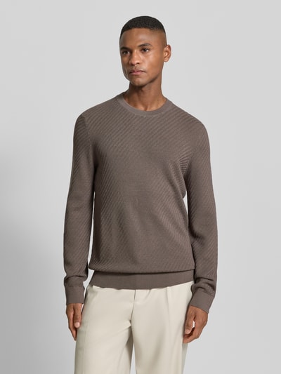 JOOP! COLLECTION Strickpullover aus Woll-Mix Modell 'Dariono' Beige 4