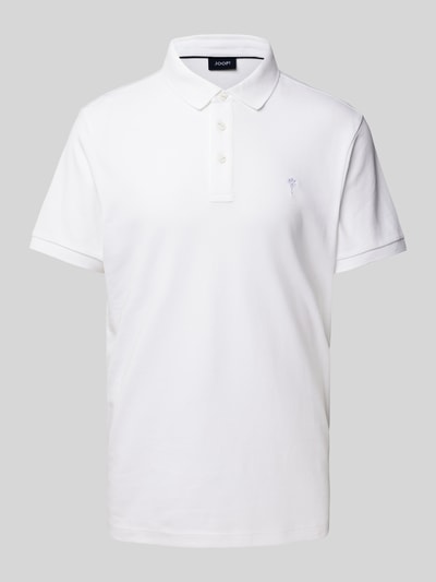 JOOP! Collection Regular Fit Poloshirt mit Logo-Stitching Weiss 2