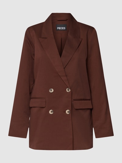 Pieces Blazer met reverskraag Hazelnootbruin - 2