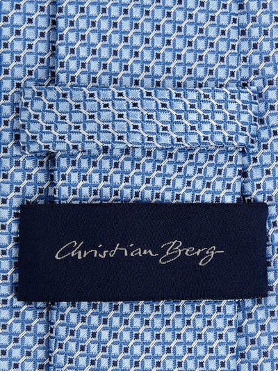 Christian Berg Men Krawatte aus Seide (7 cm) Bleu 2