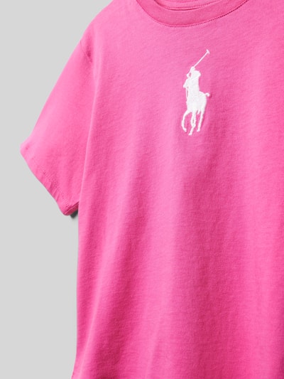 Polo Ralph Lauren Teens T-Shirt aus reiner Baumwolle Pink 2