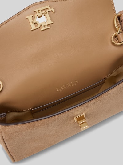 Lauren Ralph Lauren Umhängetasche aus echtem Schafsleder Camel 5