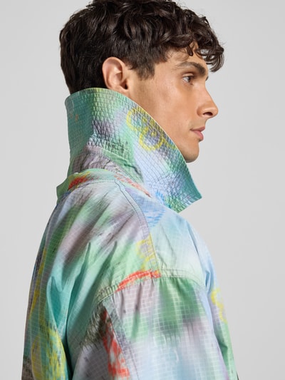 Kenzo Jacke mit Kapuze und Umlegekragen Hellblau 3