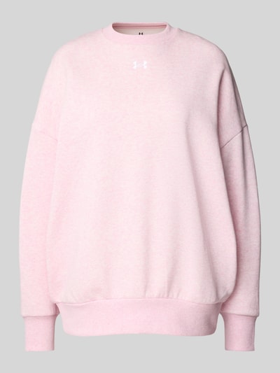 Under Armour Oversized Sweatshirt mit Label-Print Hellrosa 2