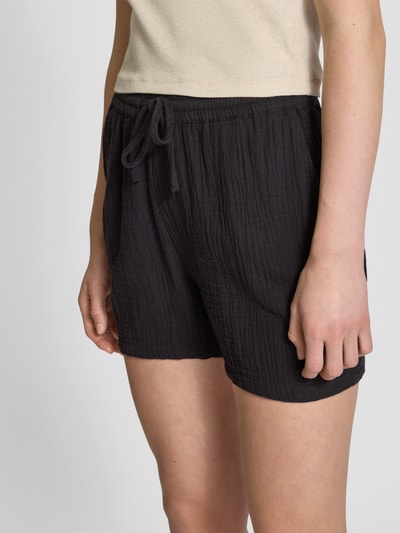 Only Regular Fit Shorts aus reiner Baumwolle Dunkelgrau 3