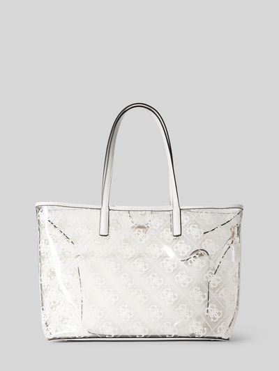 Guess Tote Bag in semitransparentem Design Modell 'TUANA' Weiss 4