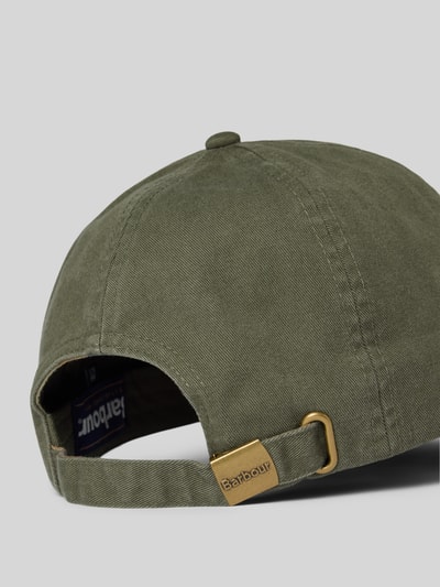 Barbour Baseballpet van puur katoen, model 'CASCADE' Groen - 3